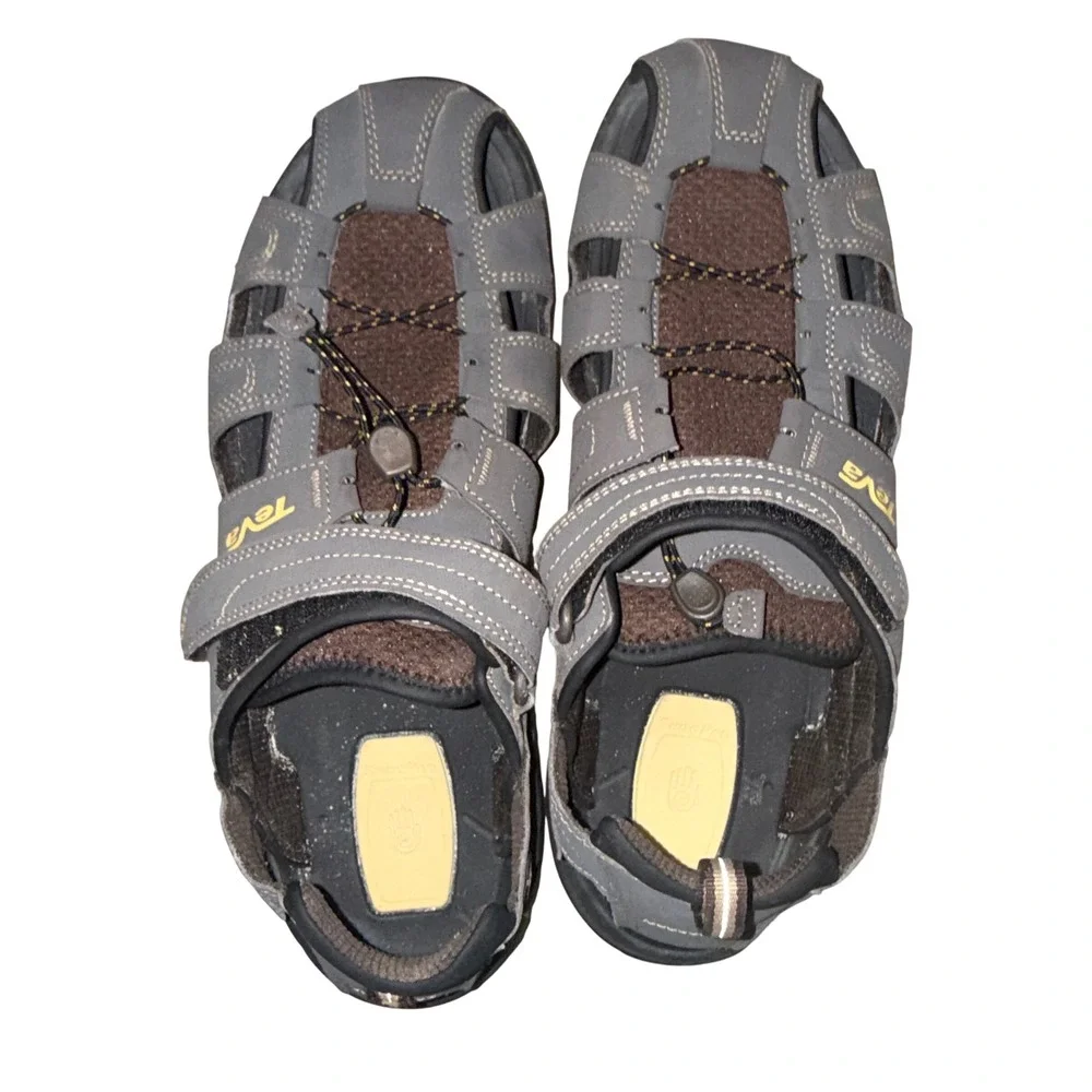 Teva Men's Forebay Fisherman Sandals 13 Closed Toe Hiking Water Shoes